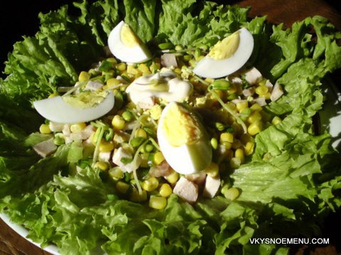 с ростками сои