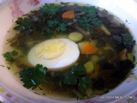 зелёные щи