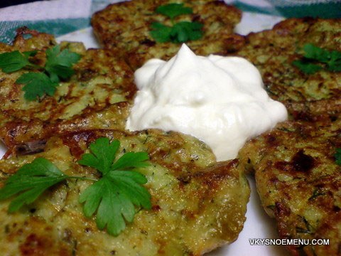 кабачковые оладьи