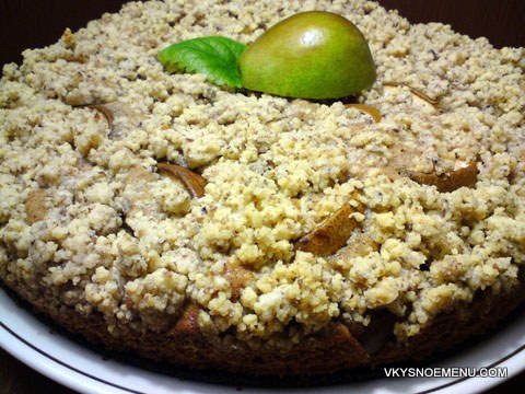 пирог с грушами