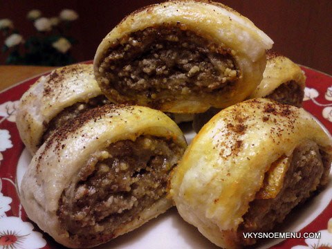рулеты с орехами