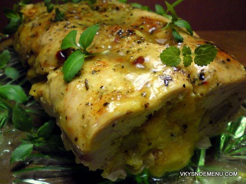 куриный рулет с сыром