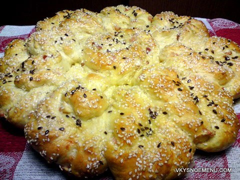 пирог с ветчиной и сыром