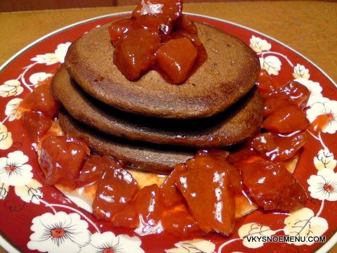 шоколадные панкейки