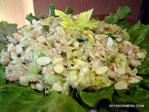 салат с фасолью и сельдереем