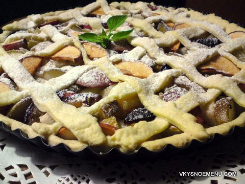 пирог с грушами