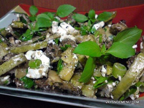 из кабачков и грибов