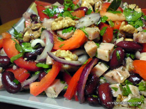 мясной салат