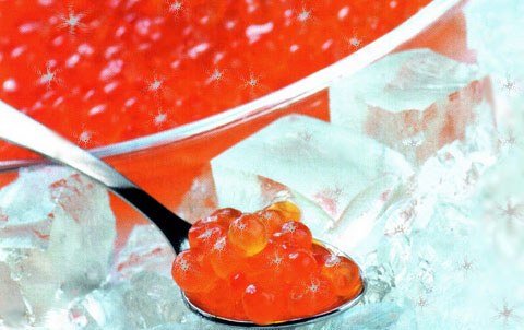 с красной икой