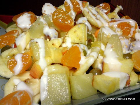 салат с яблоками