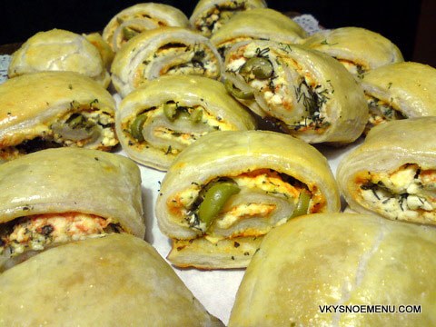 рулеты с брынзой