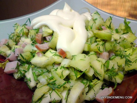 салат из молодого картофеля