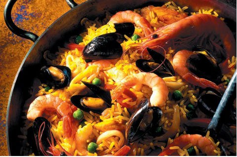 паэлья с морепродуктами